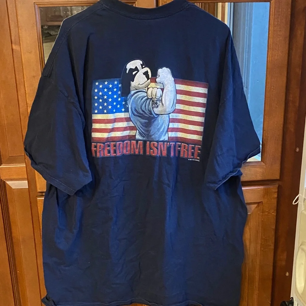 Patriotic Graphic Men's 3X Navy Blue Big Dogs T-Shirt 4th of July Spring Summer - Picture 1 of 6
